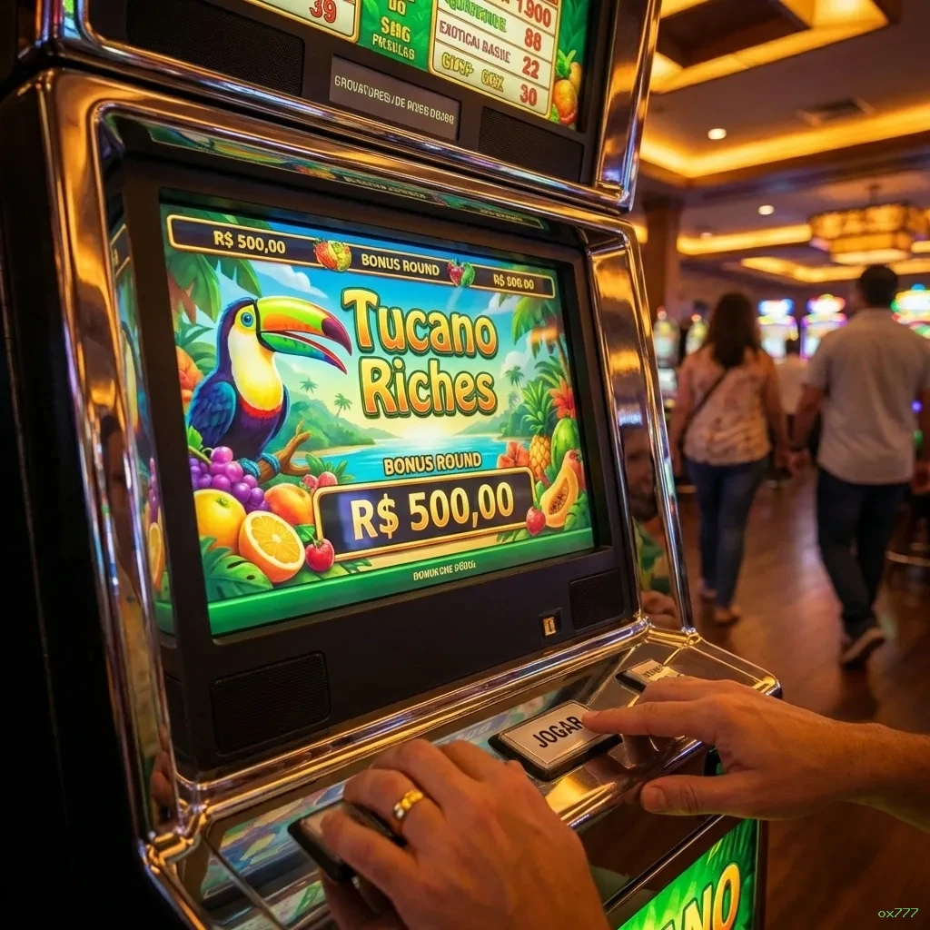 Imagem promocional do aplicativo mobile da ox777